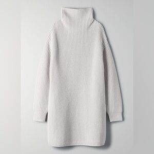 NWOT Aritzia Wilfred Size Small Montpellier Sweater Dress in Off White
